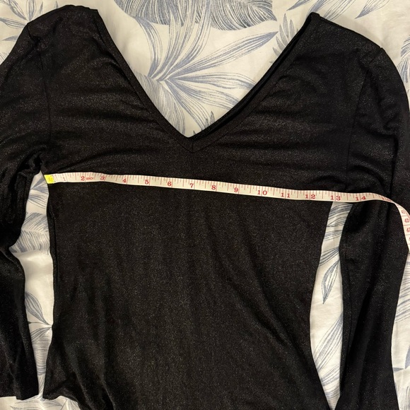 BODYSUIT Sparkly Black Leotard stretch size S - M TEZENIS Italy - Picture 12 of 12